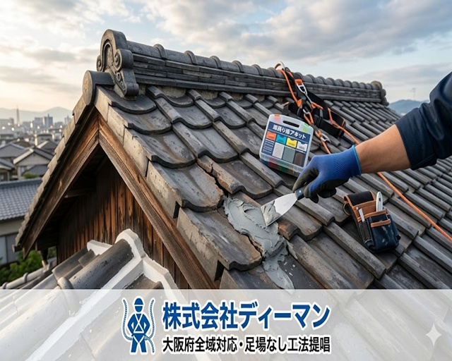 瓦の割れをdiyで修理！屋根の補修方法や株式会社ディーマンが教える注意点解説